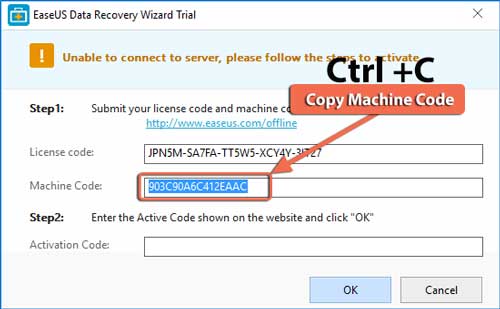 easeus data recovery wizard activation code list